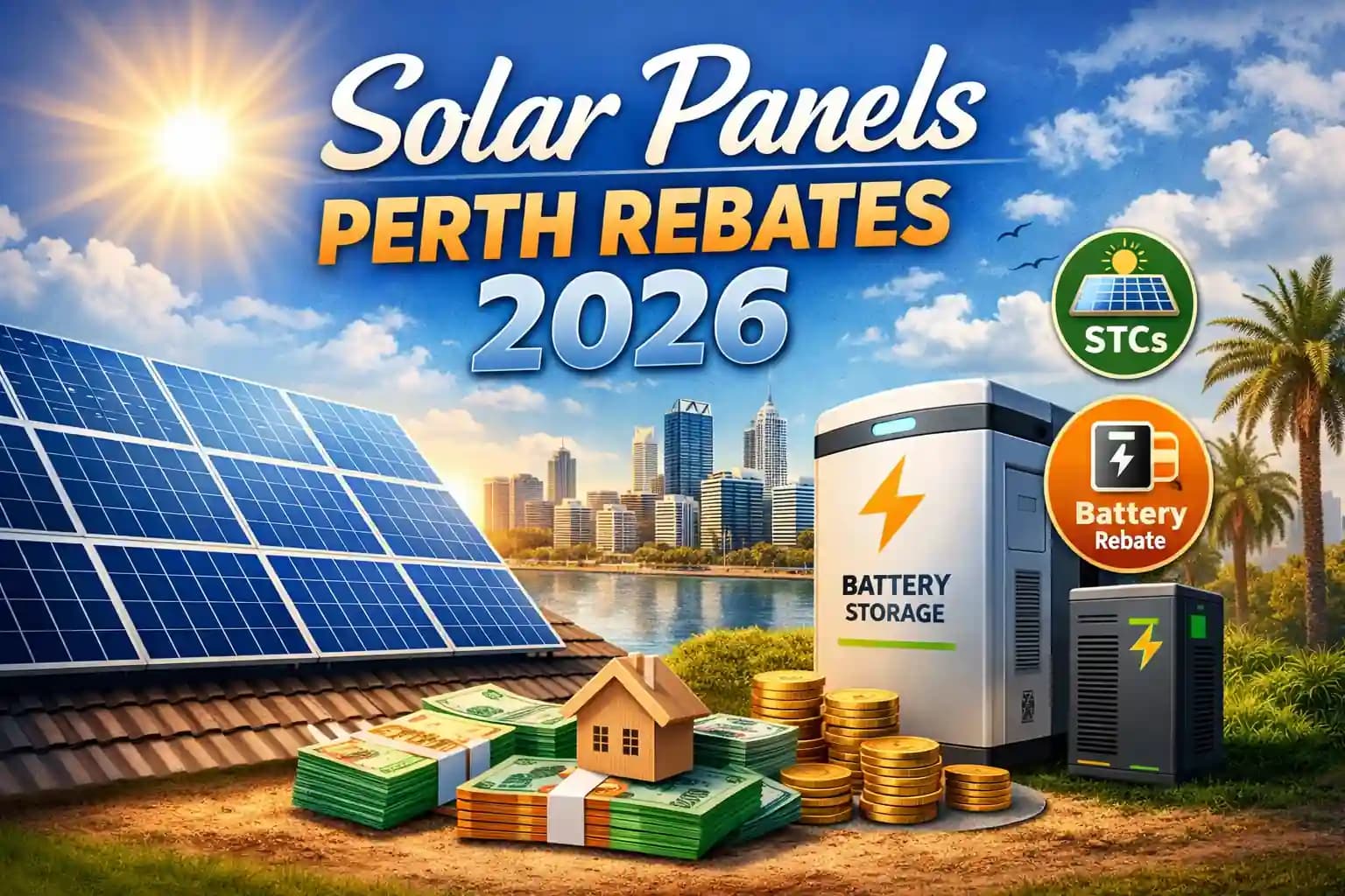 Solar Panels Perth Rebates 2026: Solar & Battery Rebates