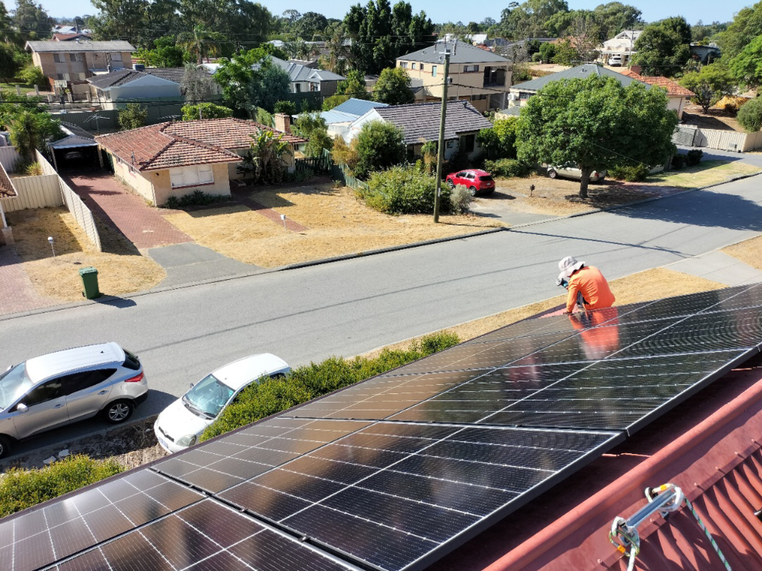 6.6kw solar system installation Perth